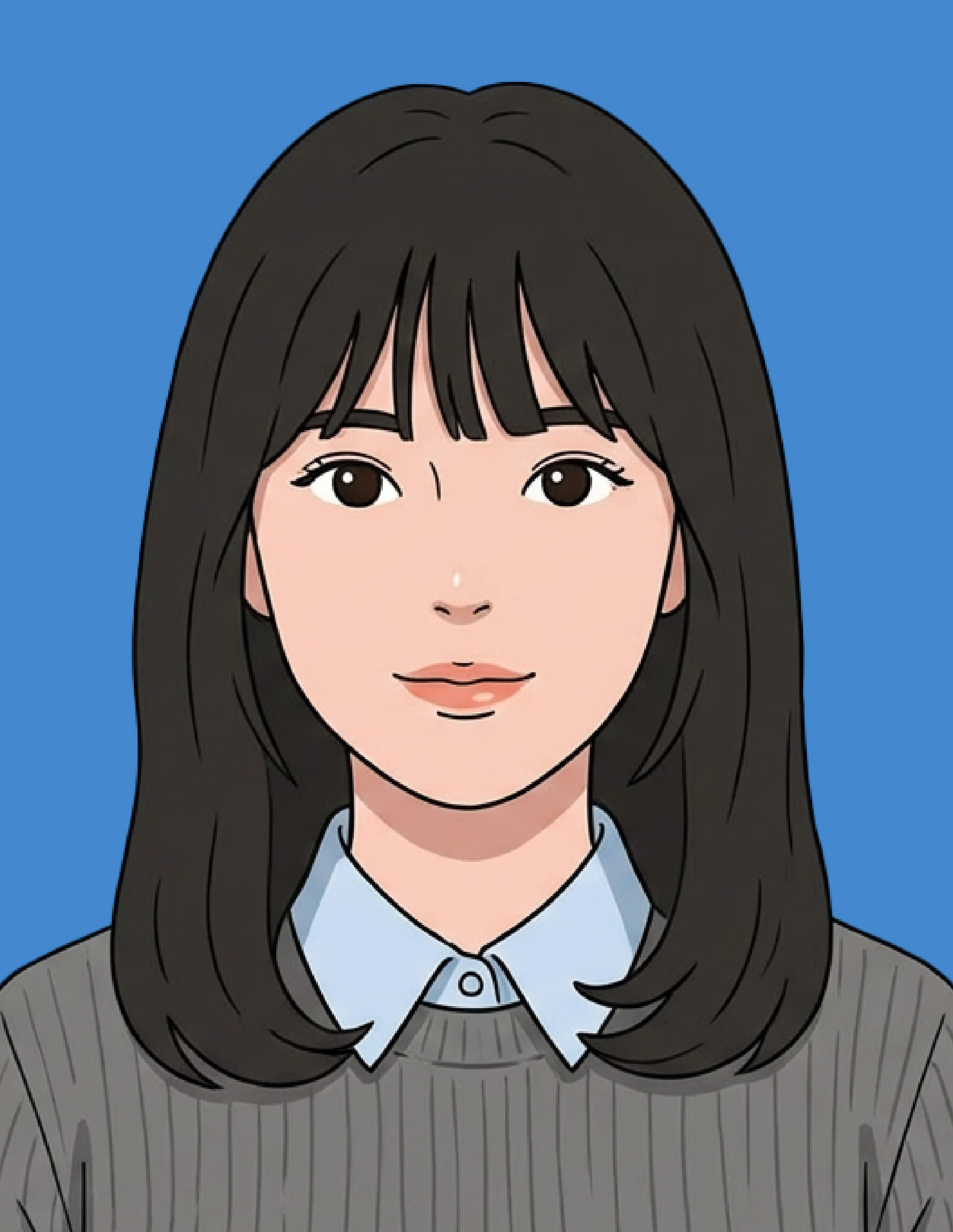 適切な顔写真例