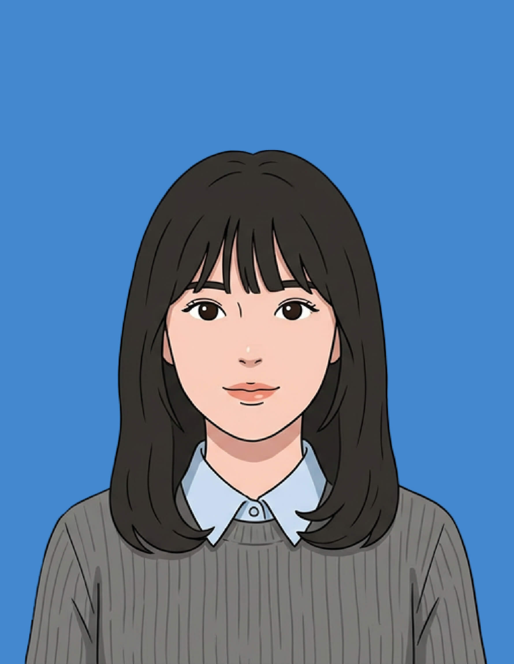 頭上に大きくスペースがある